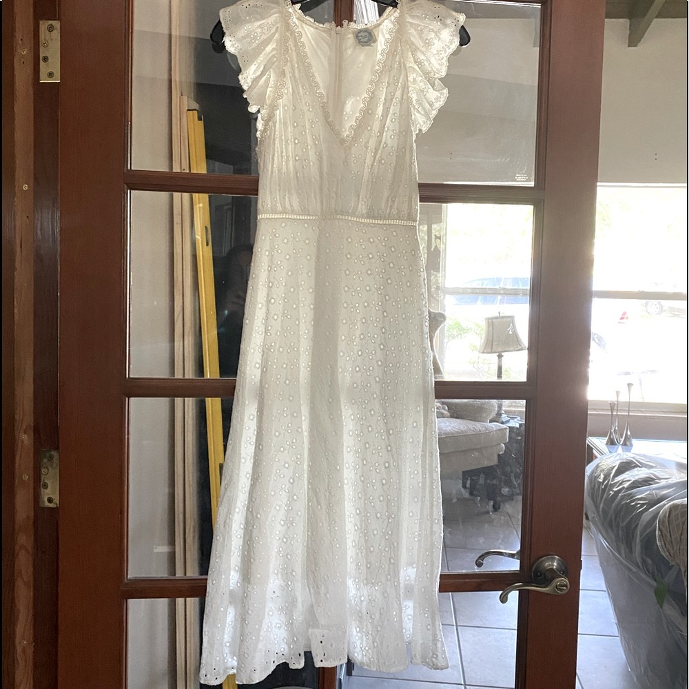 White Eyelet Dress XXS